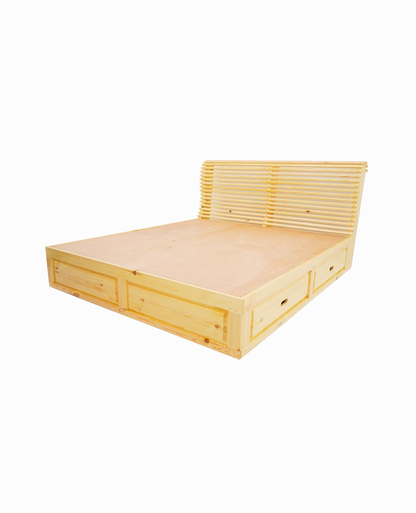 Boxer solid wood storage bed Maldives drawer detail — Tenon